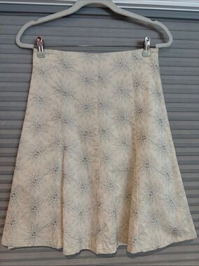 New ArdenB.  A-Line Skirt with Silver Embroidered Starburst